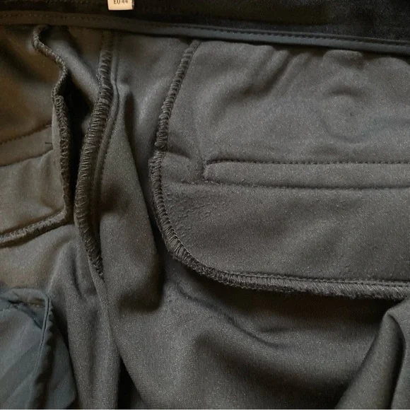 Maison D'Amelie Black Velour Straight Leg Sailor Trousers with Gold Buttons - Picture 7 of 12